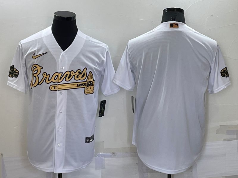 Men Atlanta Braves Blank White 2022 All Star Nike MLB Jersey->atlanta braves->MLB Jersey